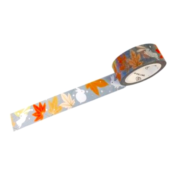 Bunnies & Maple Leaves Washi Tape  NWT - Picture 1 of 2